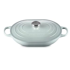 LE CREUSET’S Signature Oval Casserole, 3.75 qt, Sea Salt, Retail $339.95 USD
